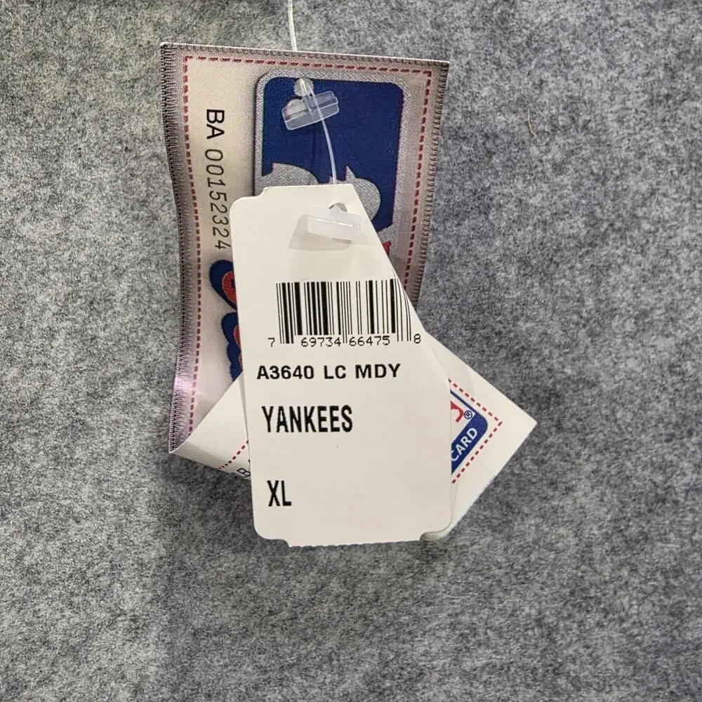 VTG New York Yankees Jacket Mens XL MLB‎ Baseball Pullover Windbreaker Majestic